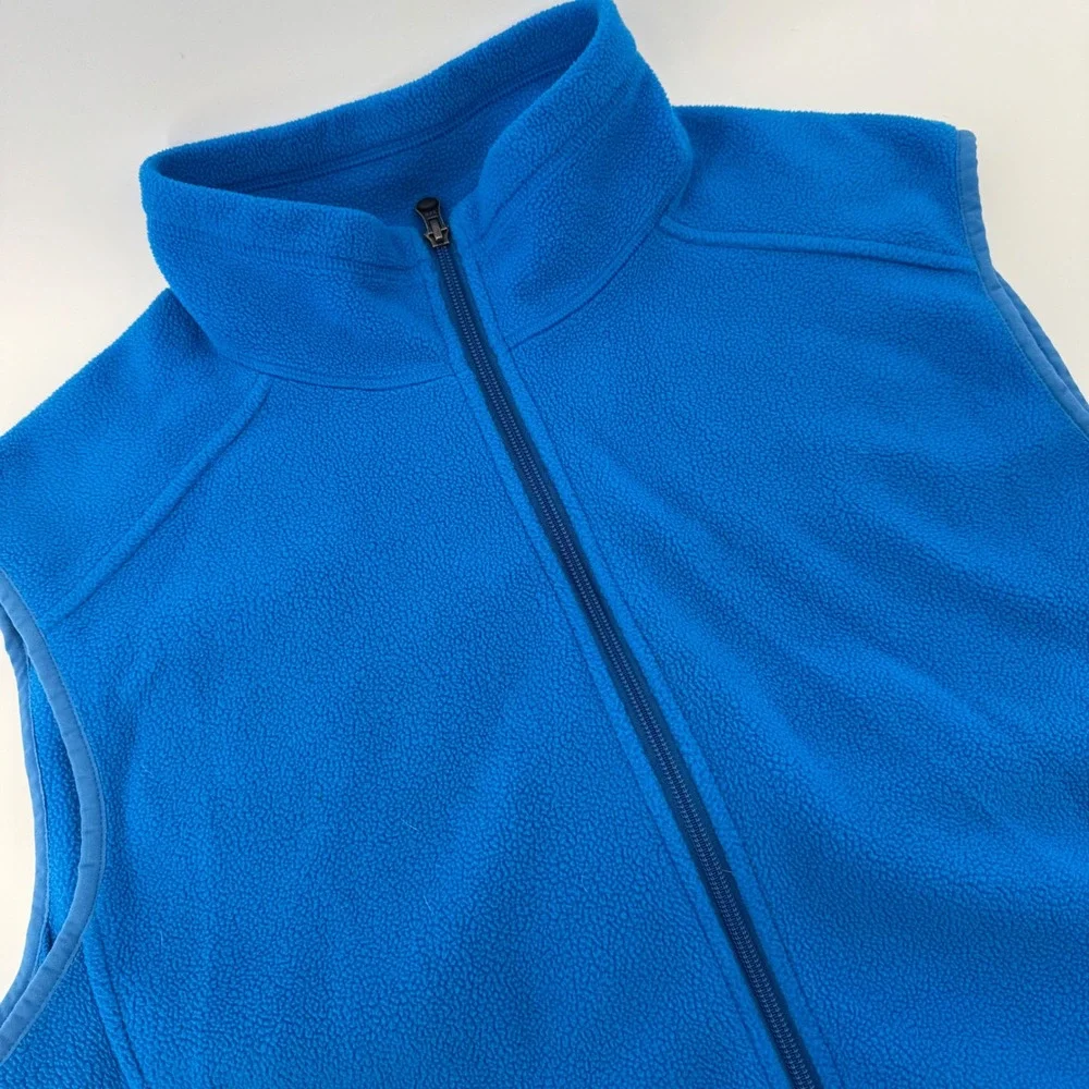 REI‎ Men's Blue Fleece Vest Full Zip Pockets Outdoor Adventure XL